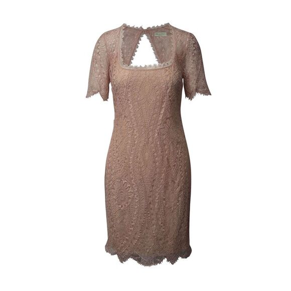 Emilio Pucci Open Back Lace Dress in Pink Polyamide - joarbit.com